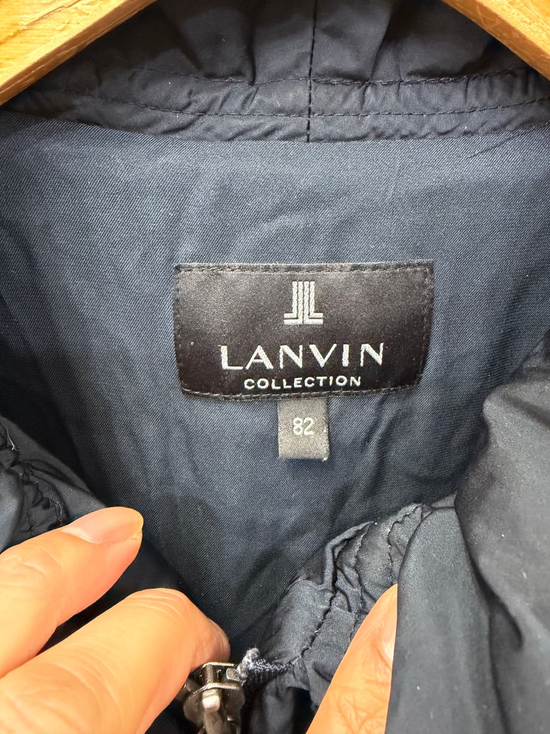 정품) LANVIN 랑방 한섬 블랙 구스패딩 82 상품이미지7