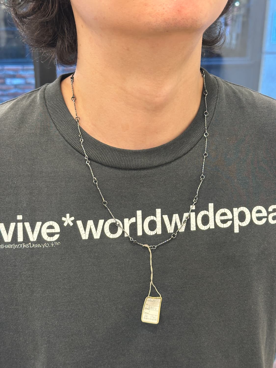 Vintage 925silver chain necklace 상품이미지7