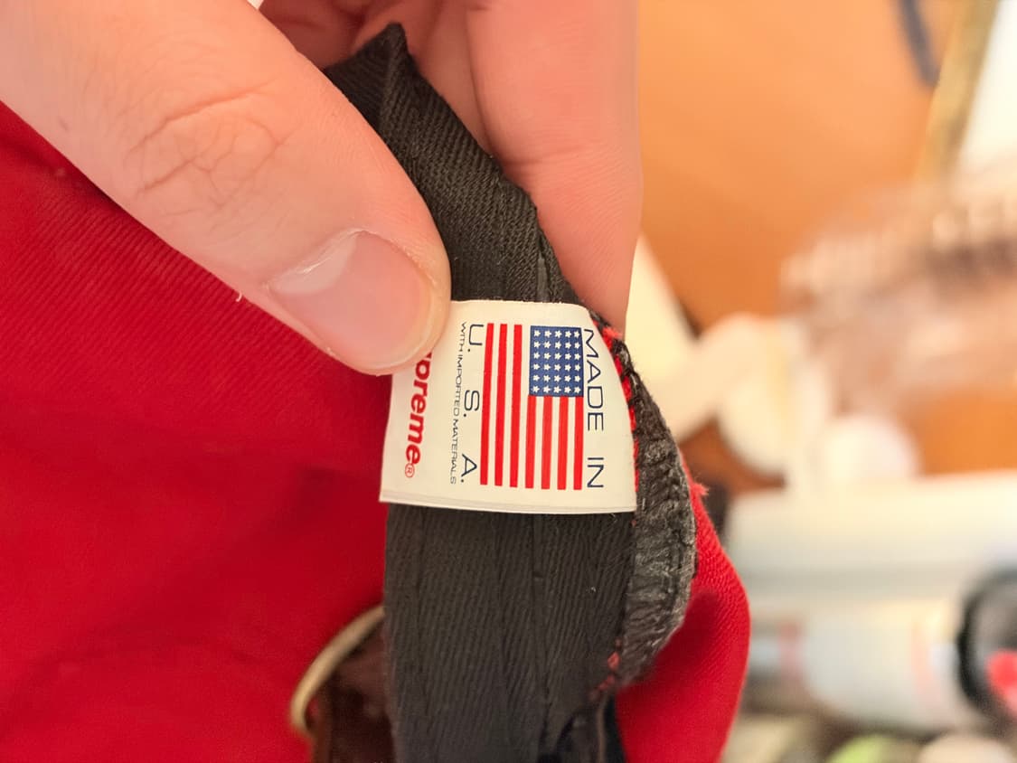 슈프림 모자 레드 상품이미지2