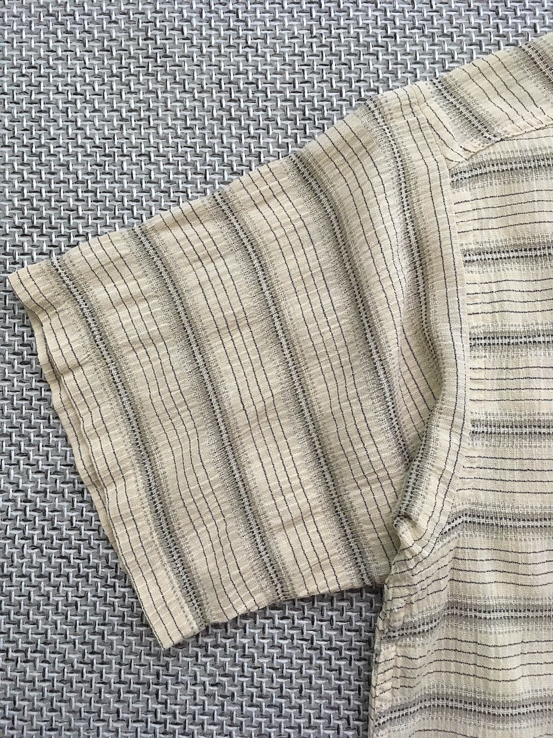 Ethnic stripe Organic-cotton 1/2 shirts 상품이미지3