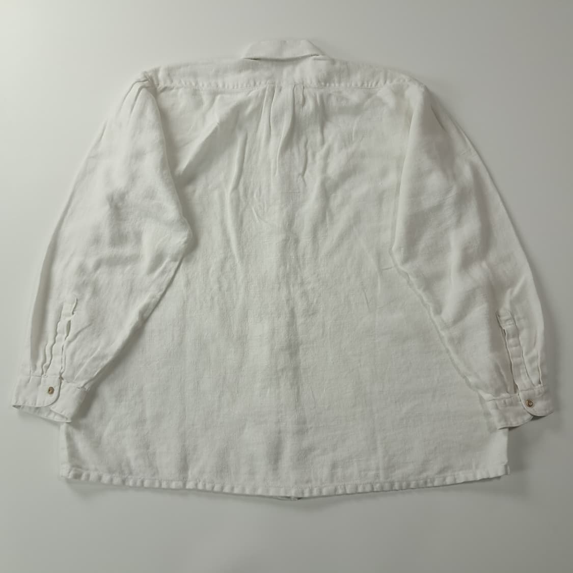 CK882 XL AS 90s 독일판 린넨 바바리안 화이트 셔츠 남방 상품이미지6