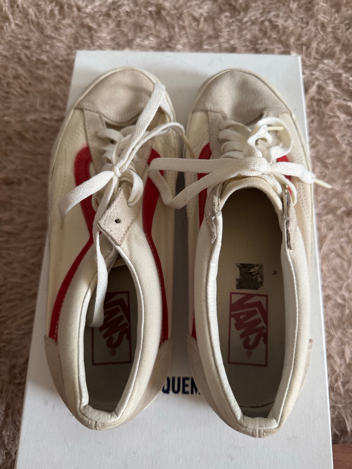 (41) 반스 스타일36 아이보리 레드 상품이미지2