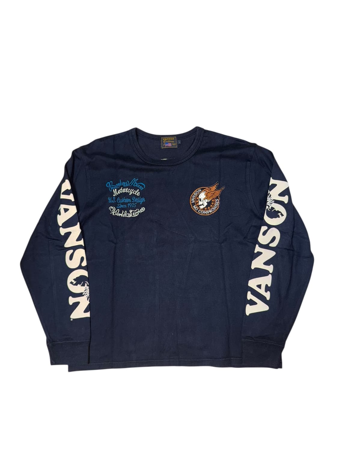 VANSON embroidery long sleeve 상품이미지2