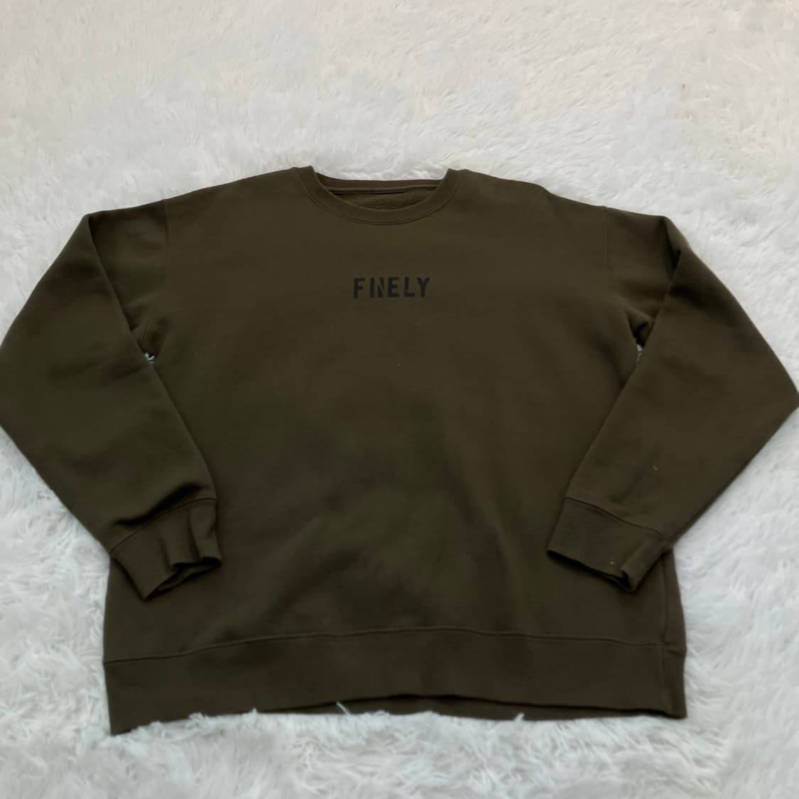 빈티지 싱크 카키 맨투맨 y2k 스트릿 갸루 펑키 일본빈티지735 fab 상품이미지1