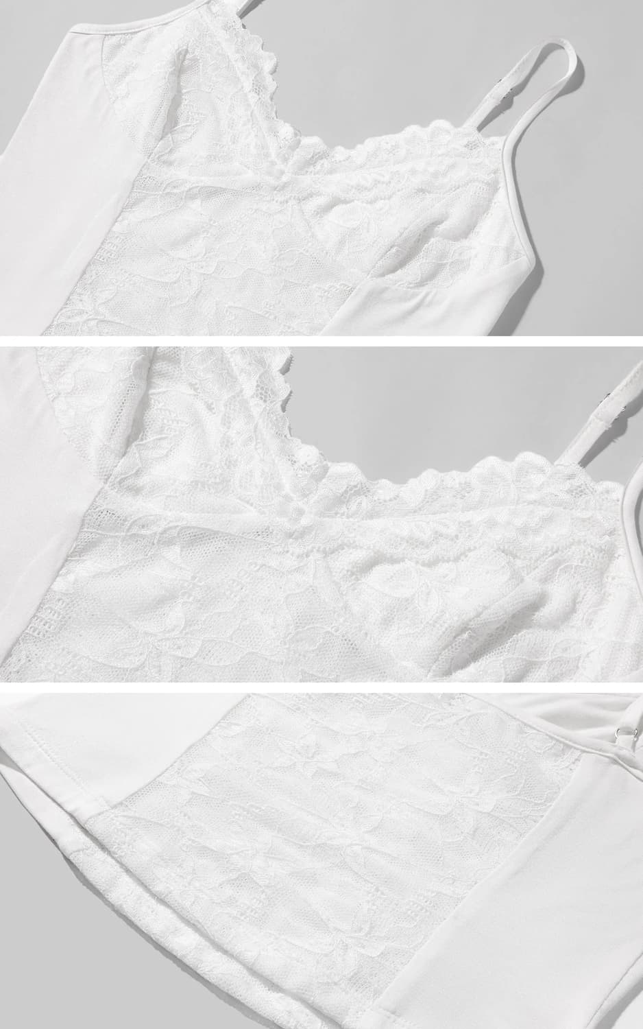 WARDEN EDGE Lace Panel Fitted Cami Top 상품이미지2