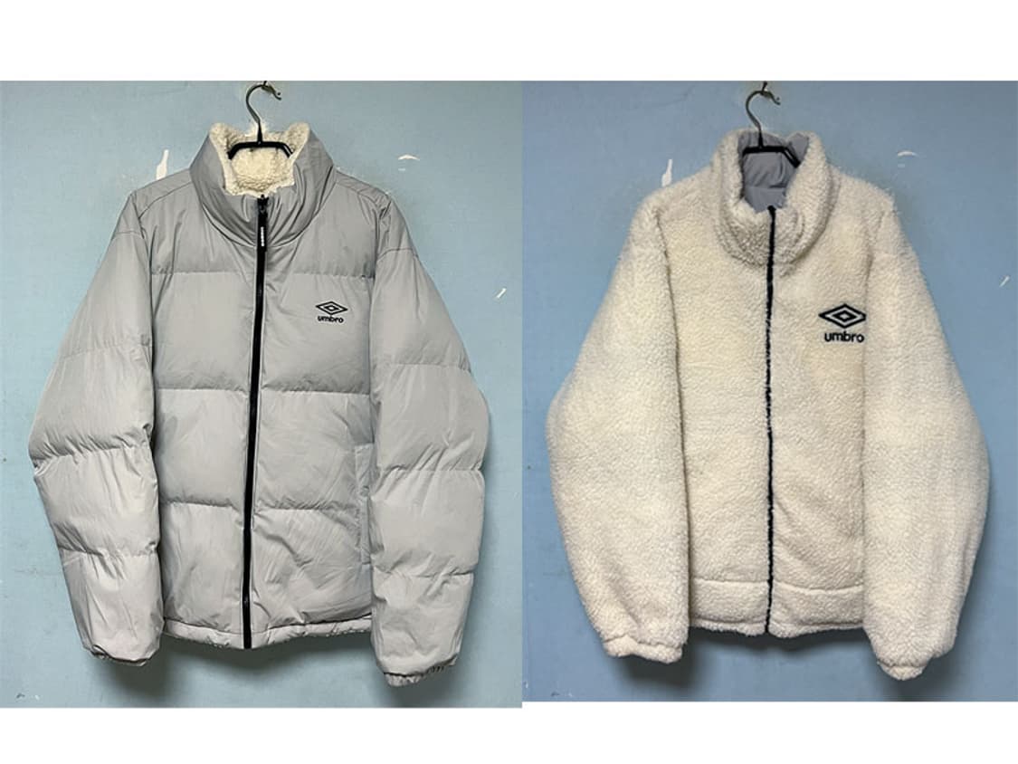 엄브로 양면 리버시블 패딩점퍼 웰론 뽀글이 XL 105 상품이미지1