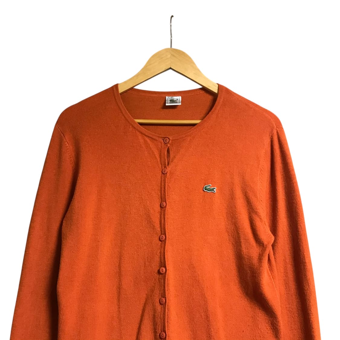 라코스테 주황 여성 니트 가디건 상품이미지1