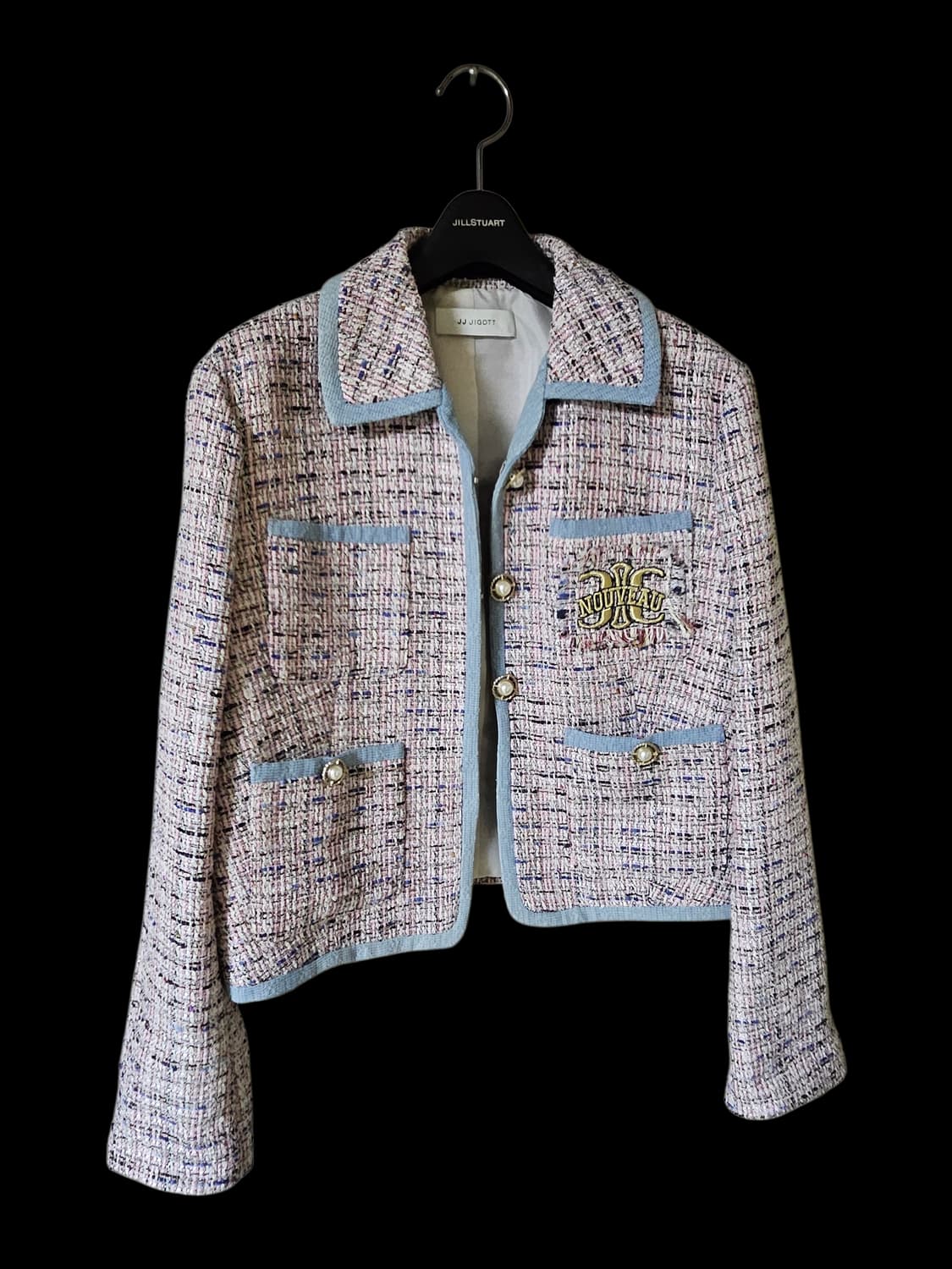 JJ지코트 믹스 텍스쳐 크롭 트위드 자켓 66 /상태좋음/정가 30만 상품이미지8
