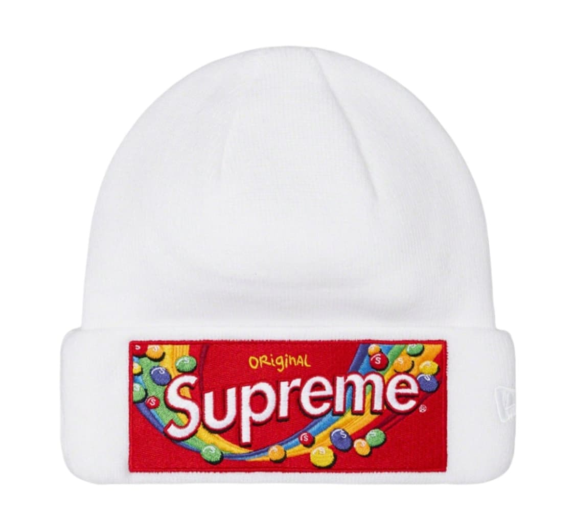  슈프림 x 스키틀즈 뉴에라 비니 화이트 - 21FW 상품이미지2