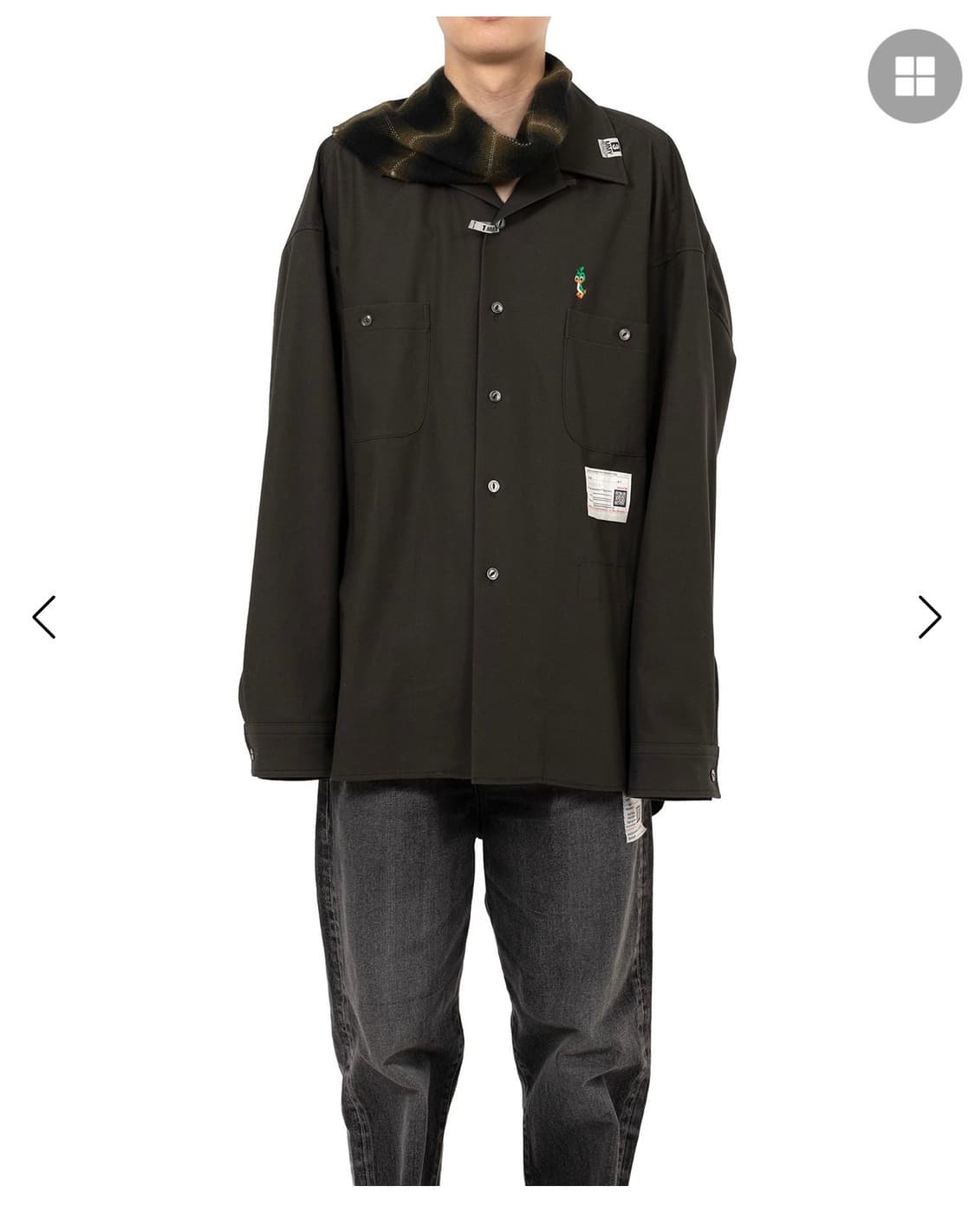 메종 미하라 야스히로 스카프셔츠  상품이미지1