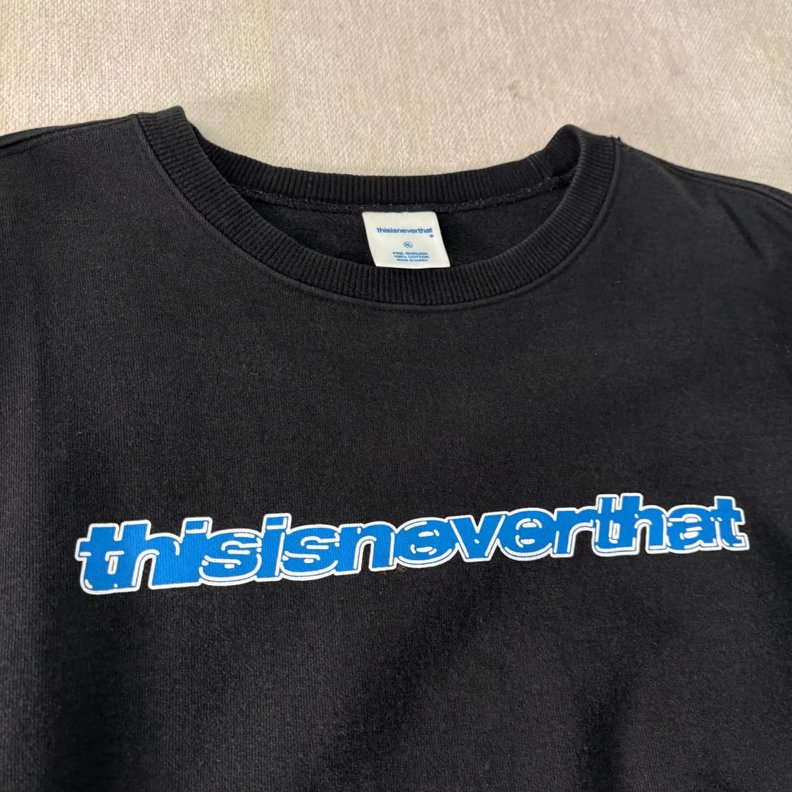 105 디스이즈네버댓 빅로고 맨투맨 상품이미지3