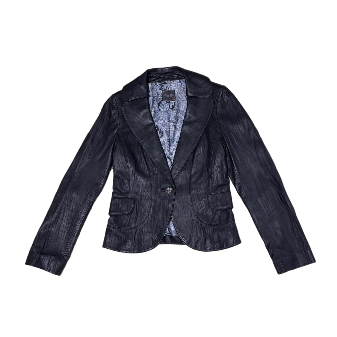 빈티지 고스 블랙 가죽 자켓 상품이미지2