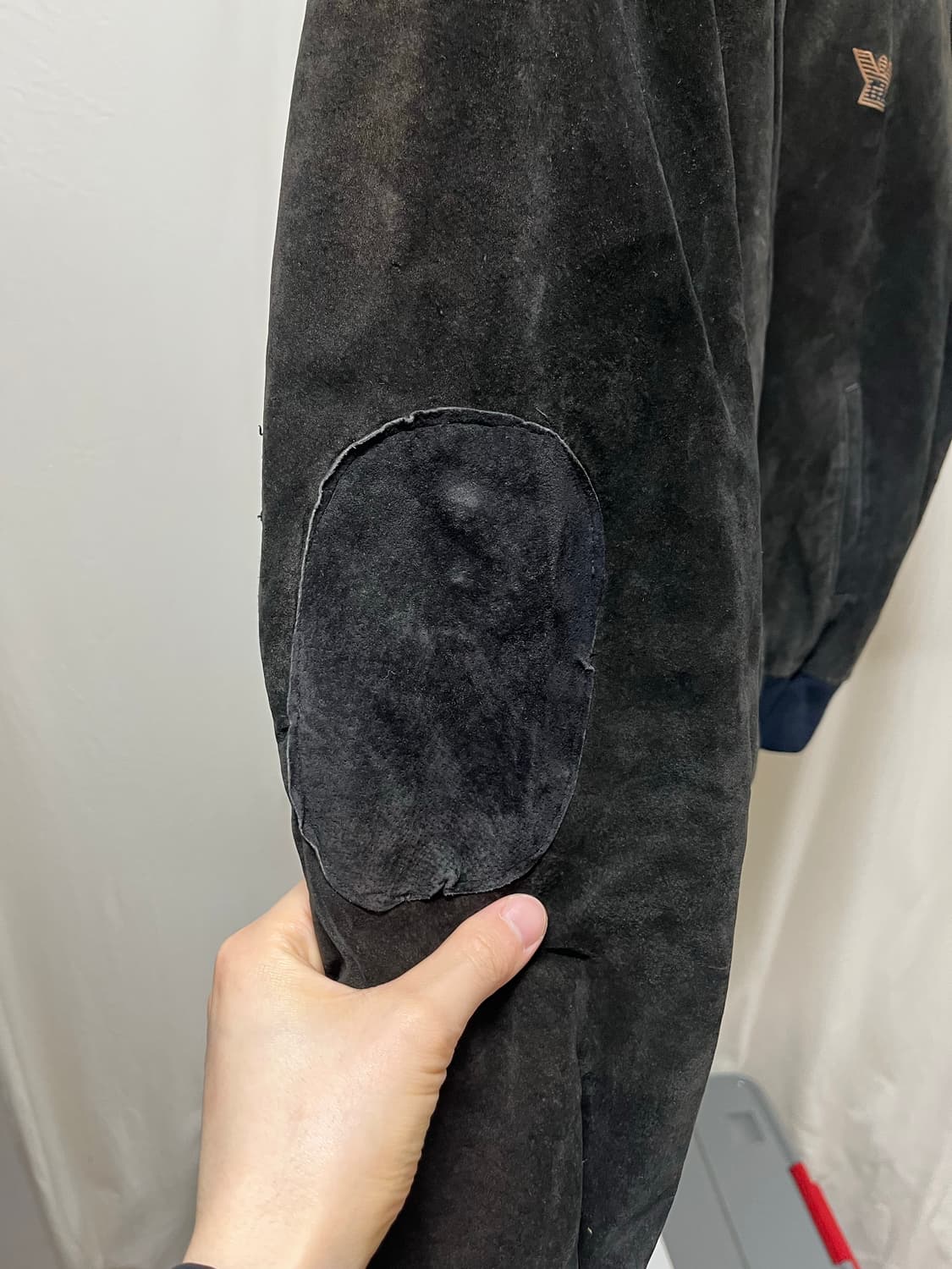 90s armani leather blouson 상품이미지4