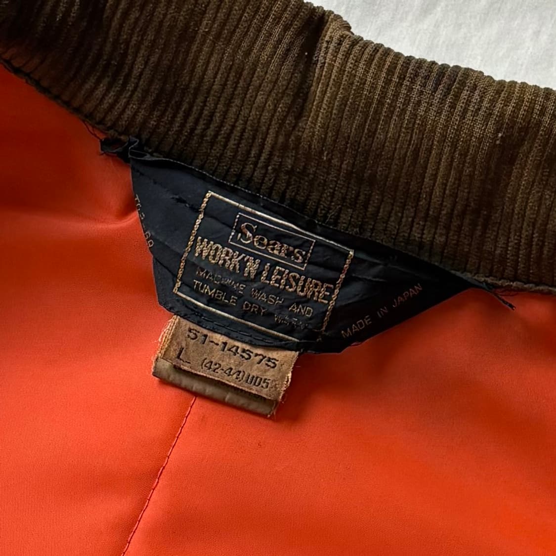 [L42-44] 60s USA Sears OG 헌팅 자켓 상품이미지7