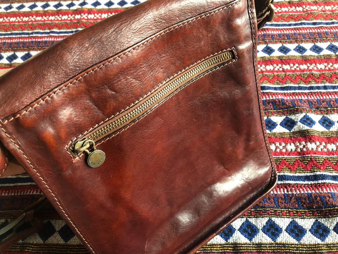 빈티지 이탈리아 레더 크로스백 상품이미지9