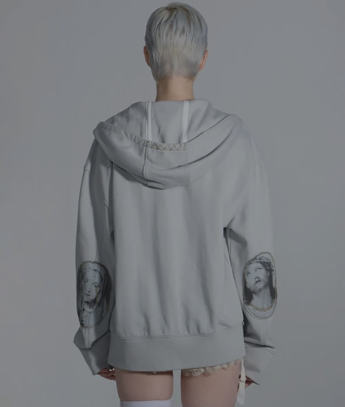 스컬프터 비디드 후드 집업 XL _ 여성 상품이미지1