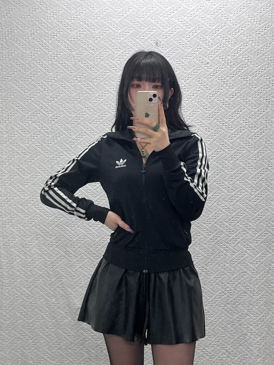 아디다스 파이어버드 빈티지 검흰 져지 집업 90 C11629 상품이미지2