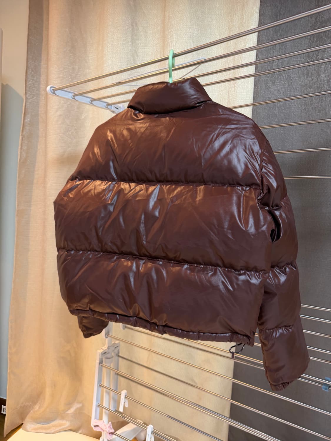 HDEX 크롭 패딩  브라운 s몰 상품이미지5