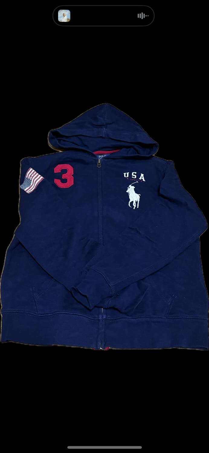 폴로 성조기 후드집업 상품이미지2