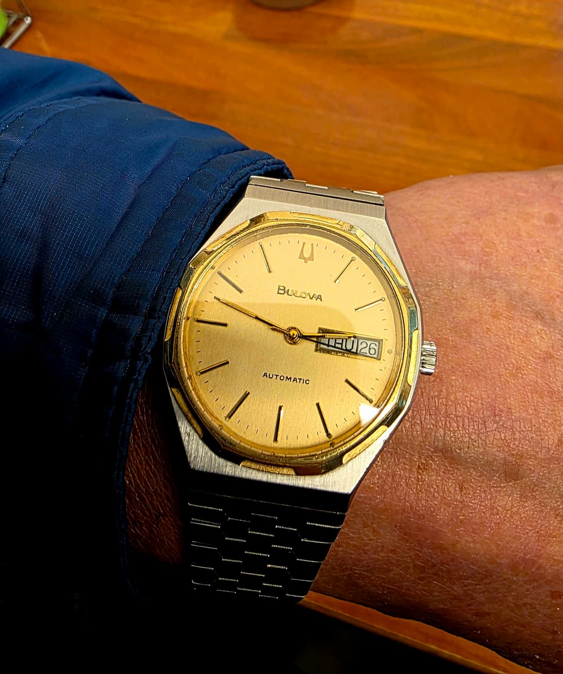 부로바 빈티지 오토매틱 콤비시계 상품이미지2