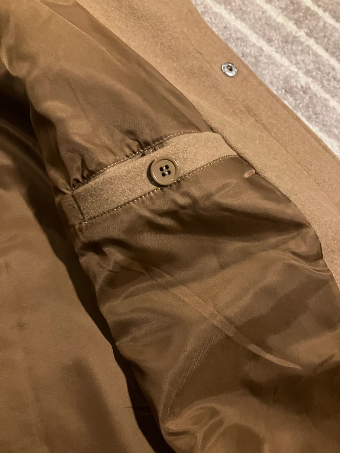 Dime 다임 스케이트보드 울 보머 자켓 탄 XL 상품이미지7