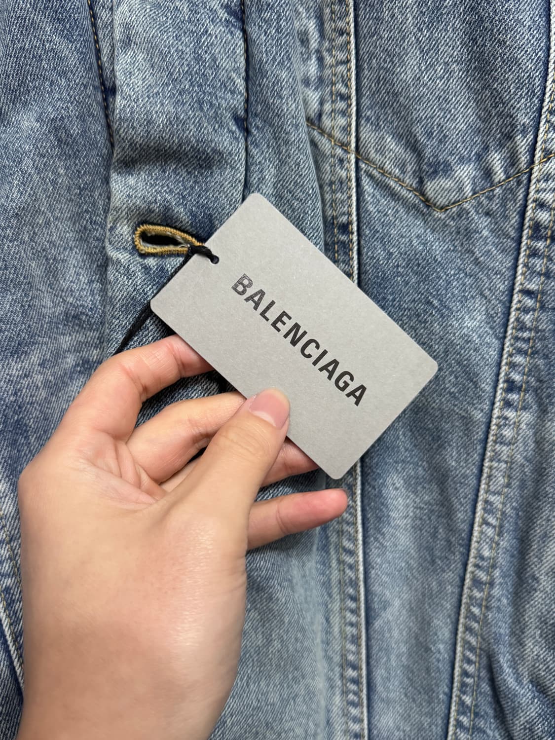 44, 한글탭)발렌시아가 재패니스 패디드 데님 자켓 상품이미지5