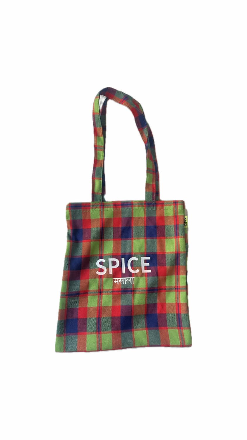 칼디 체크무늬 에코백 🍛 상품이미지1