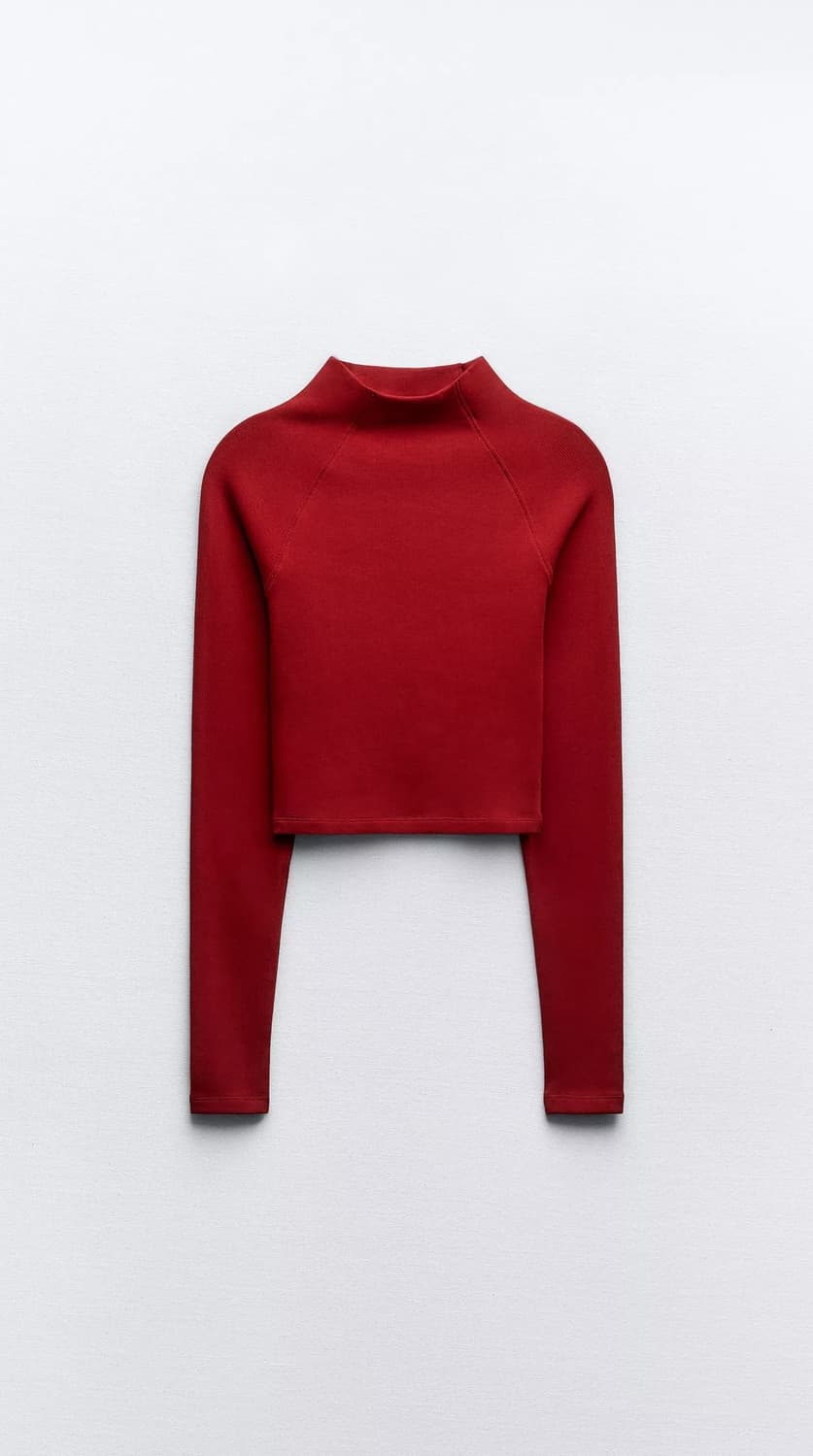 ZARA 래글런 롱 슬리브 탑 M 상품이미지1