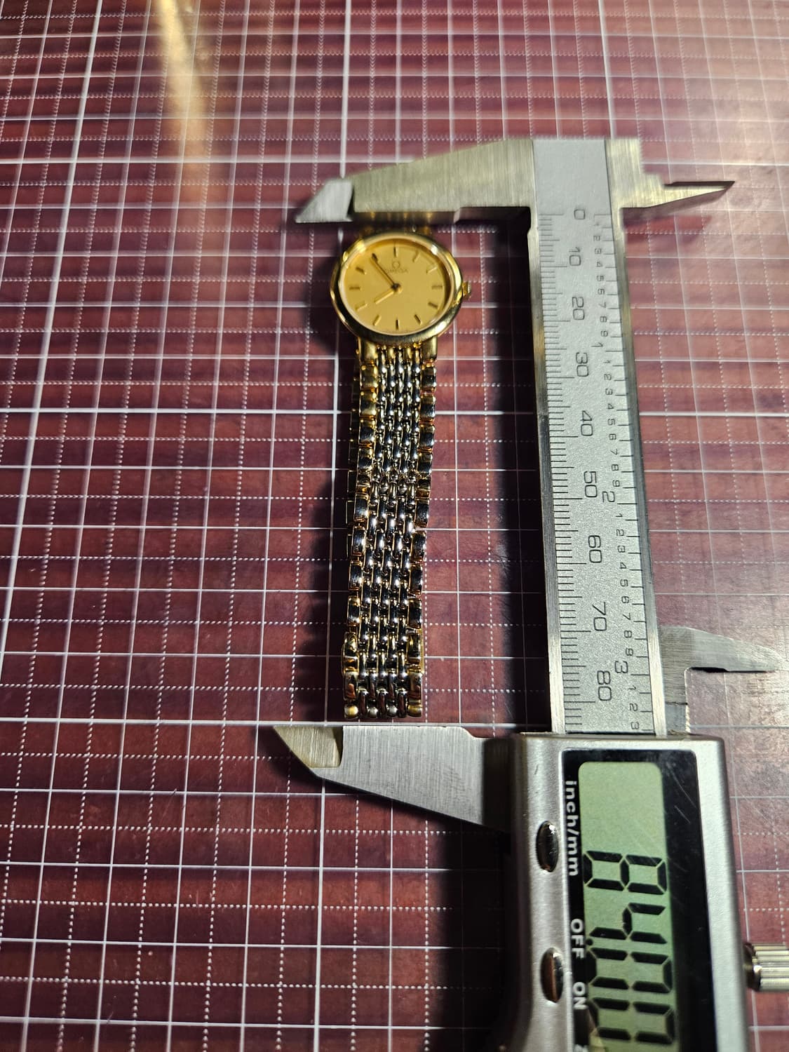 오메가 빈티지 동전시계 콤비 쿼츠 여성 시계 상품이미지4