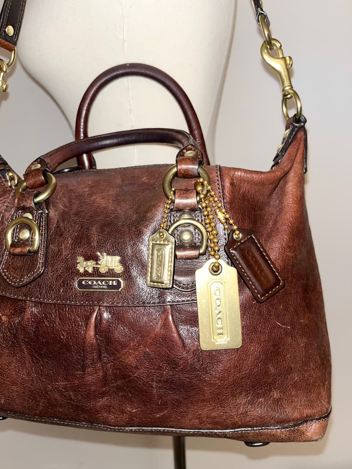 90ss Coach Brown Shoulder bag 상품이미지5