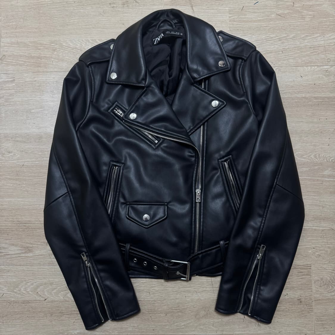 자라 싱글라이더 가죽자켓 상품이미지1