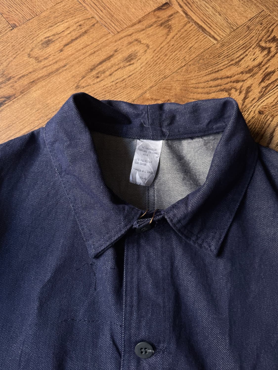 [XL]90's Made in France 프렌치 데님 워크자켓 상품이미지3