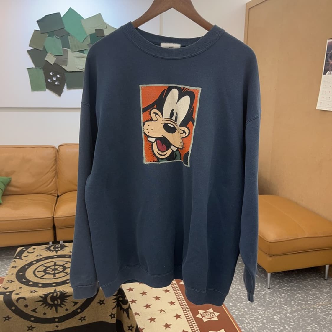 디즈니 희귀 구피 프린팅 키치 오버핏 약기모 맨투맨 110 C08688 상품이미지3