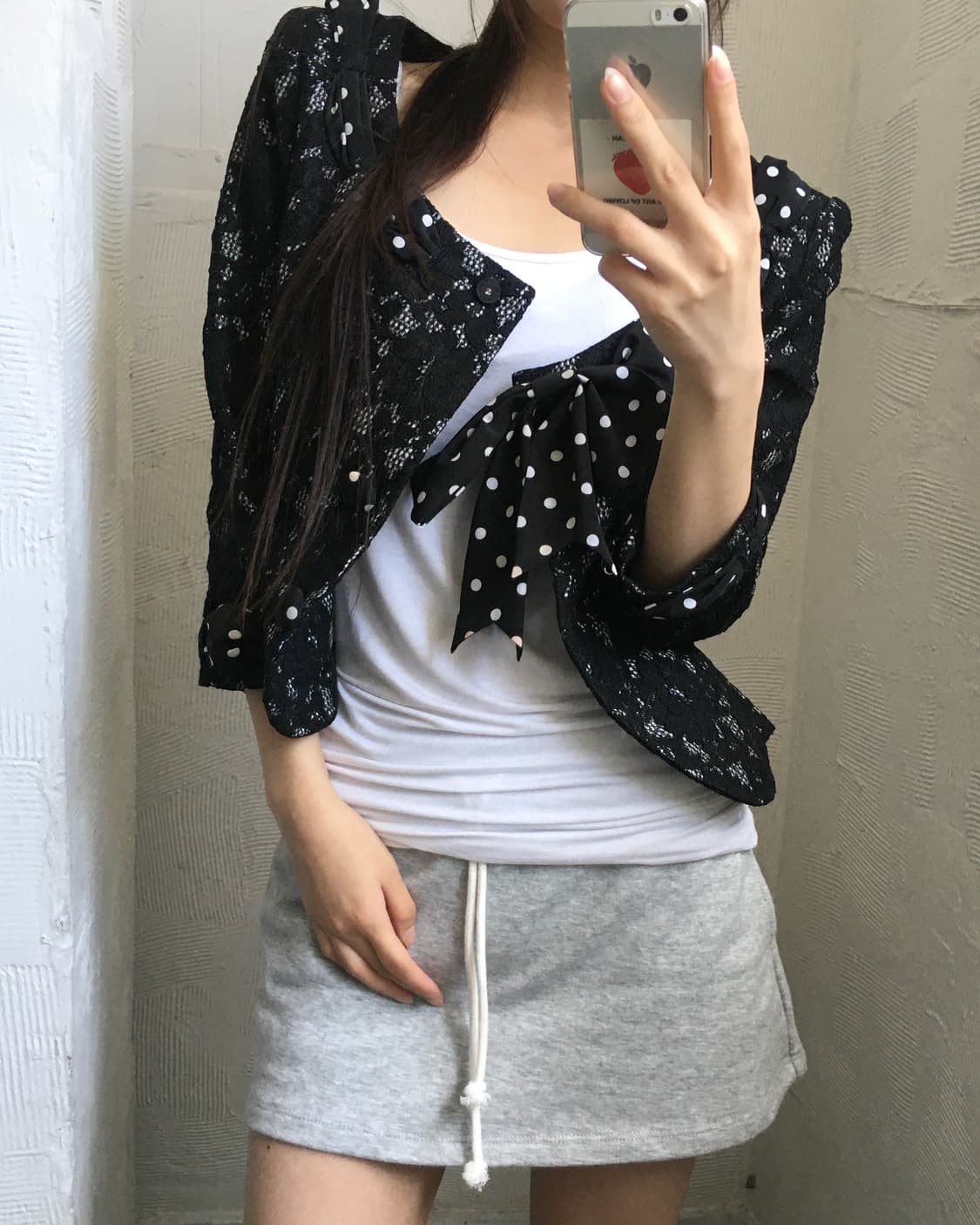 Moschino 모스키노 도트 레이스 숏 자켓 상품이미지1