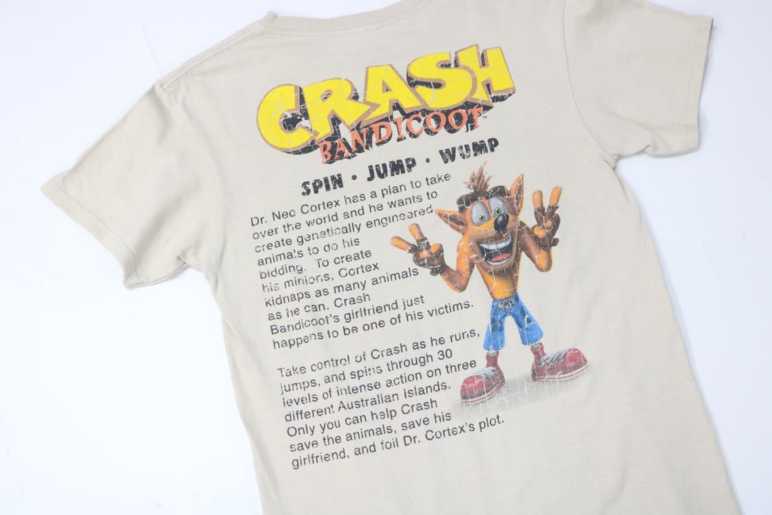 크래쉬 밴디쿳 Crash Bandicoot 프린팅 반팔티셔츠 상품이미지2