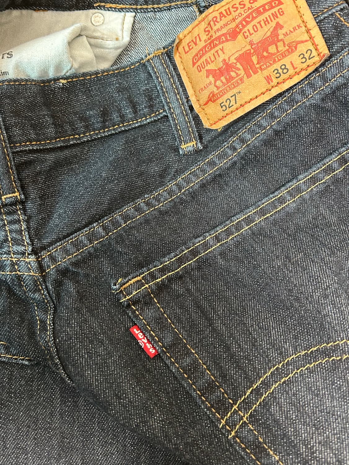 리바이스 527 로우 부츠컷 인디고 데님팬츠 상품이미지3