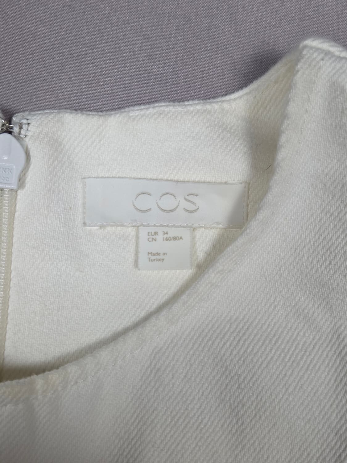 [COS] 퍼프 슬리브 패널 코튼 원피스 | A00154 상품이미지3