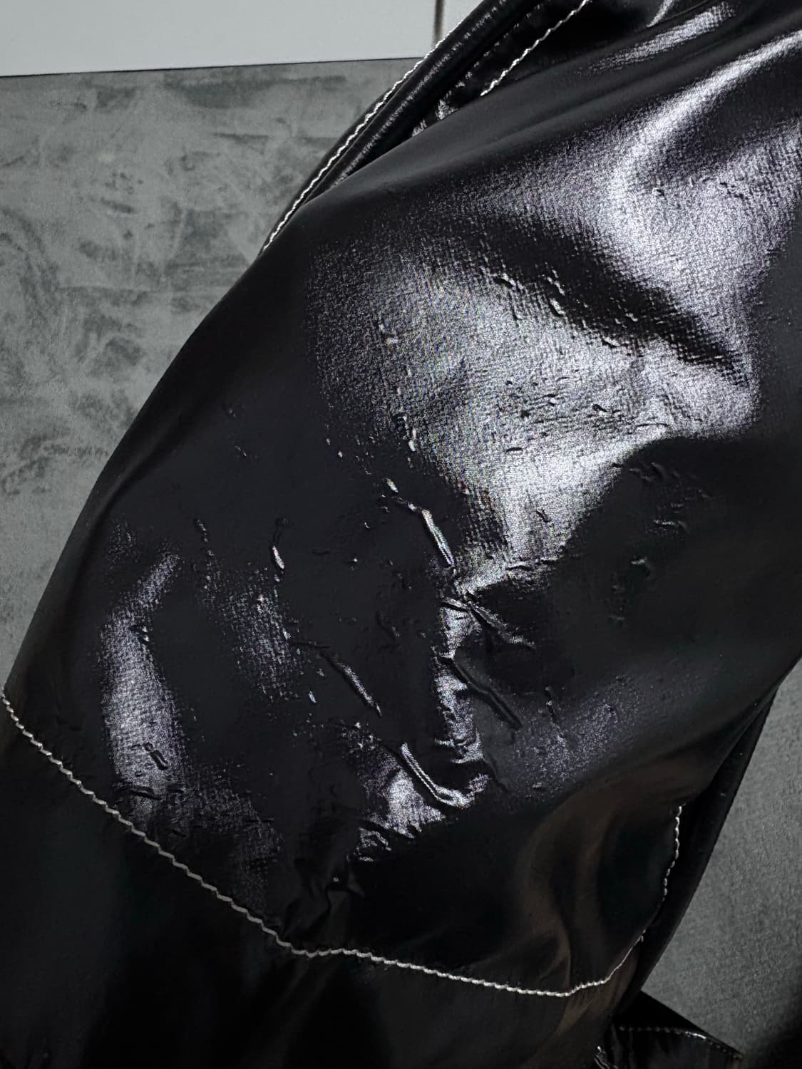 마뗑킴 코팅 토트백 블랙 상품이미지2