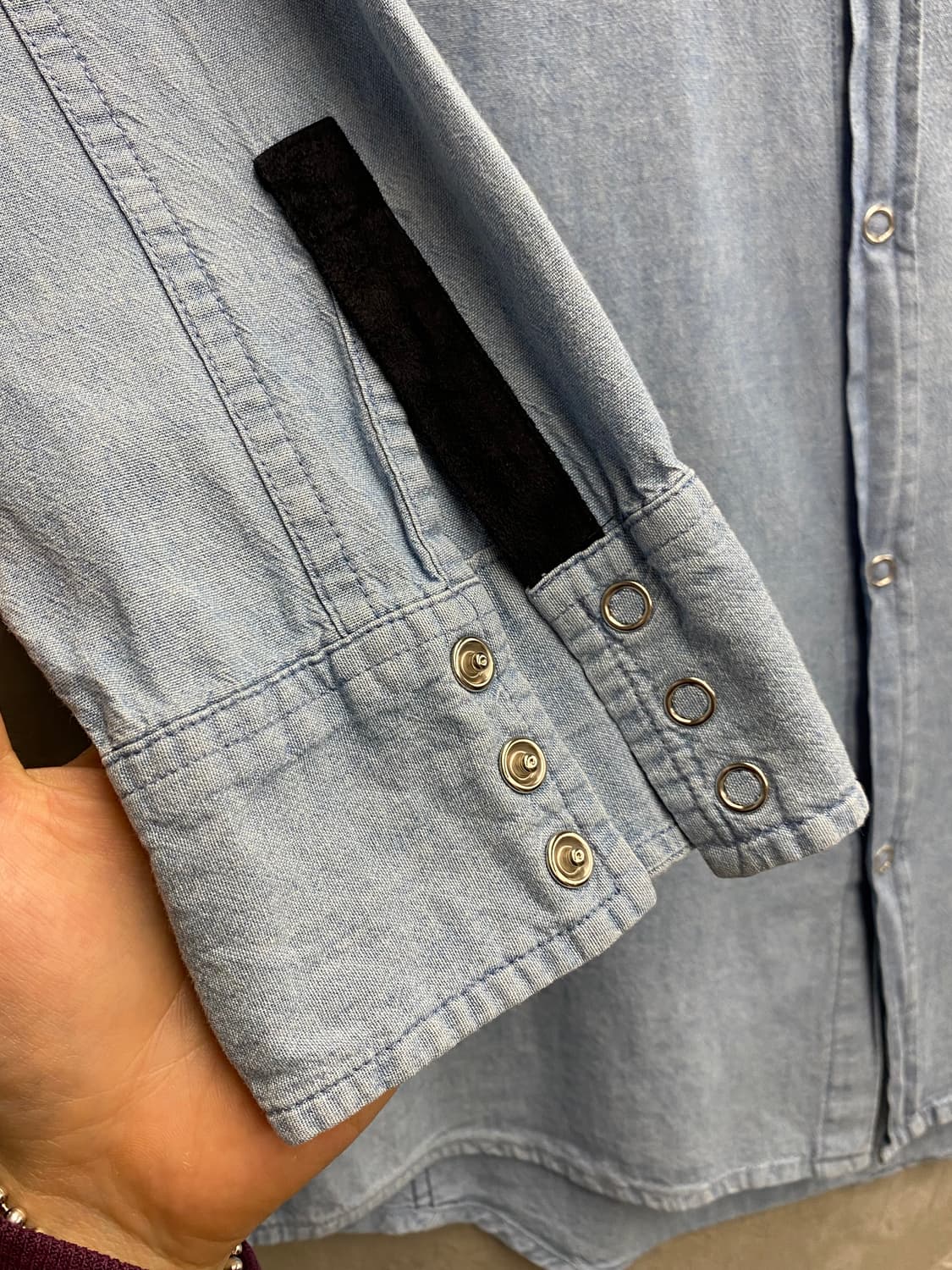 [M] Beams Heart x tworeed 빈티지 샴브레이 셔츠 상품이미지5