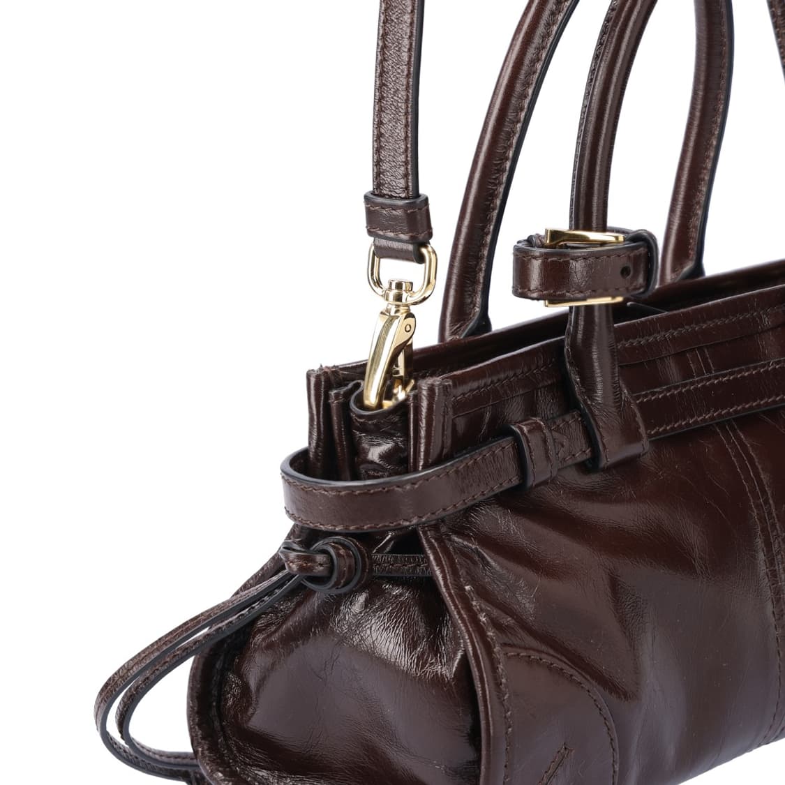 프라다 1BA486 보니 레더 미니 핸드백 다크 브라운 상품이미지6