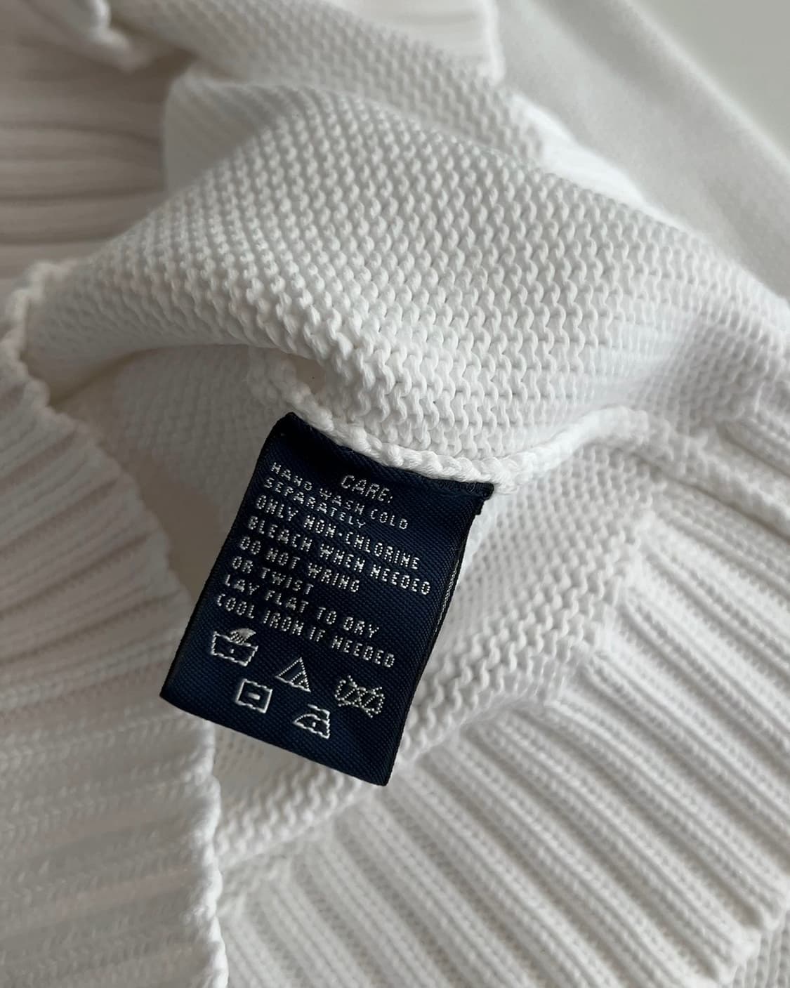 폴로 랄프로렌 화이트 여성 라운드넥 니트 L 상품이미지4