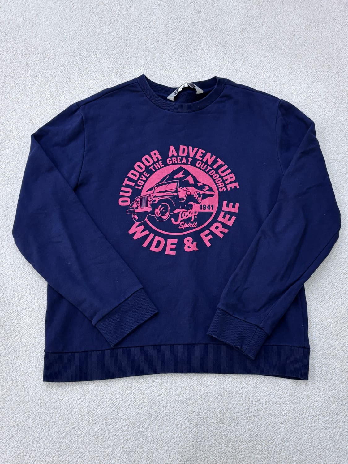 XL 지프 빅로고 긴팔 맨투맨 티셔츠 0305E 상품이미지1