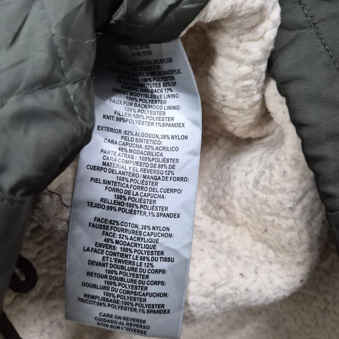 리바이스 카키색 야상 후드 점퍼 남성 L 상품이미지5