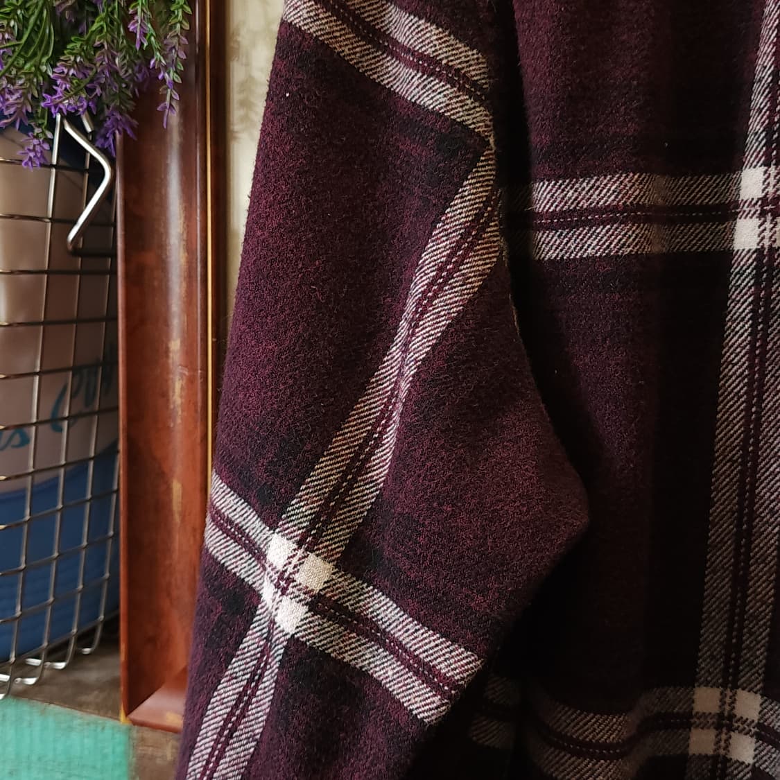 90s 아메리칸 빈티지 체크셔츠 헤비 플란넬 워크셔츠 레드 플란넬 xxl 상품이미지8