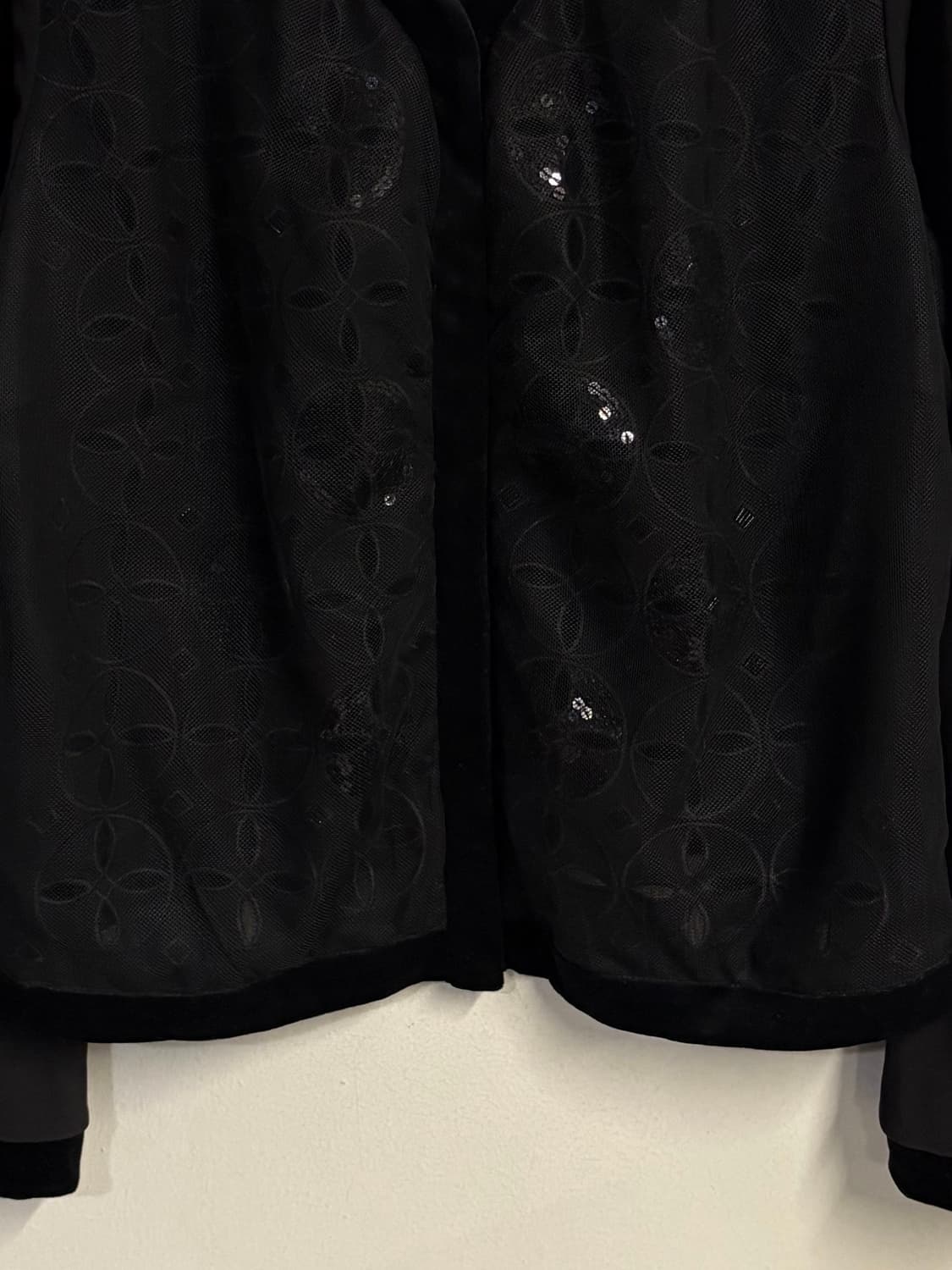HIROKO BIS lace panel cardigan brown 상품이미지4