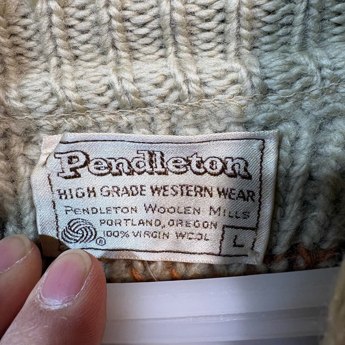 [L] PENDELTON 펜들턴 70's 빈티지 코위찬  상품이미지6