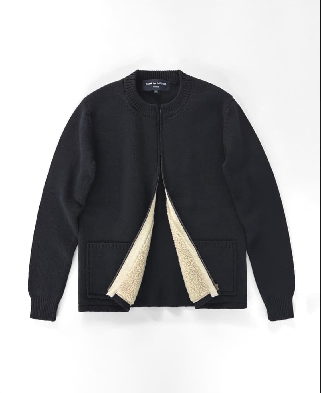 꼼데가르송 옴므 집업 스웨터 s 상품이미지1