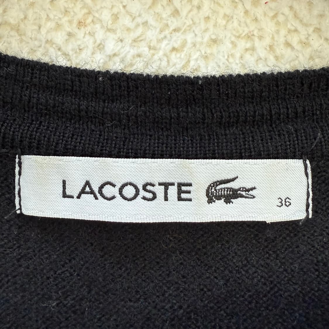 [36] 신형 라코스테 플레어 울 스웨터 니트 원피스 3691 상품이미지5