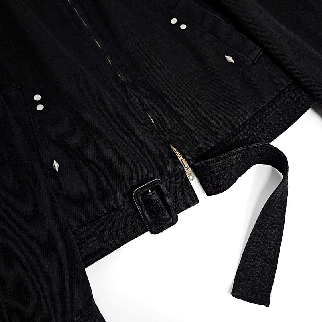 Julian western 리벳 벨트 자켓 (black) 상품이미지6