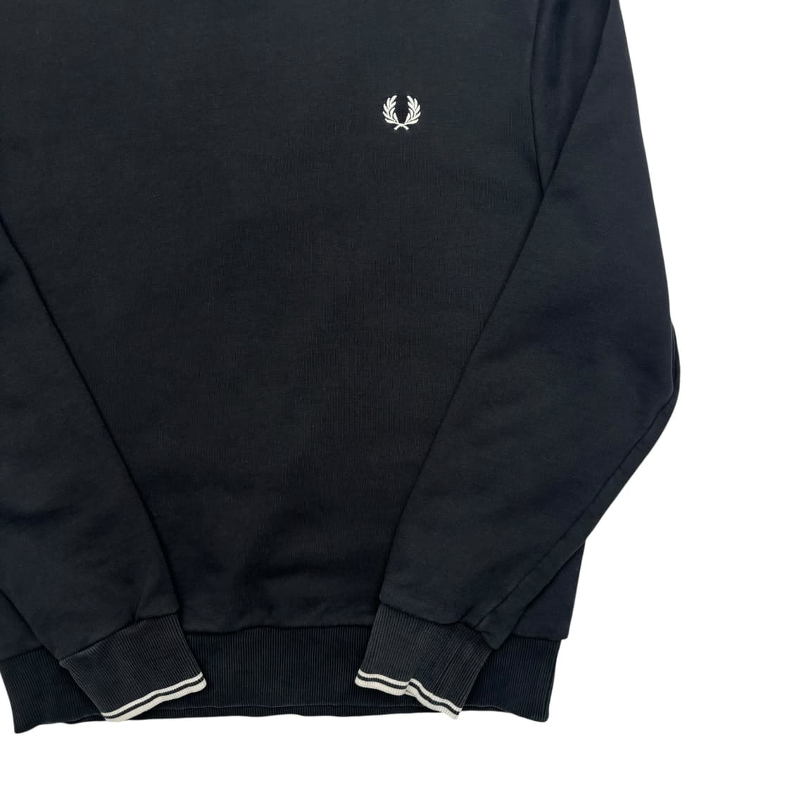 프레드 페리 자수 로고 블랙 스웻셔츠 L 상품이미지3